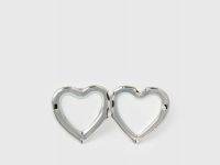 Кольцо-локет в форме сердца, Серебряный