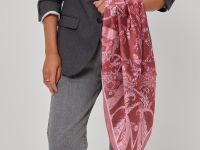 Платок шейный Divina, бордо