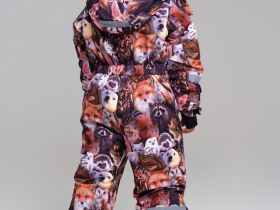 Комбинезон текстильный с полиуретановым покрытием для девочек