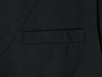 Жакет с контрастными манжетами для девочек, Черный