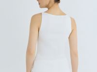 Майка в рубчик, Белый