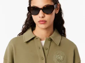 Женская флисовая толстовка-поло Lacoste