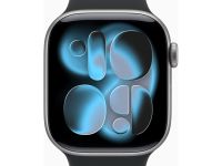 Умные часы Apple Watch Series 11 42 мм «Космический серый», с чёрным спортивным ремешком M/L