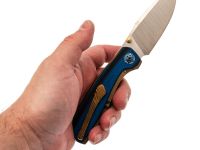 Складной нож Assassin knives Mini Rex, сталь M398, рукоять титан/микарта