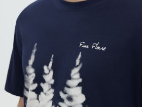 Футболка из хлопка с принтом