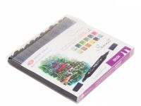 Набор спиртовых маркеров Сонет Twin Brush "Ландшафт", 12 цветов