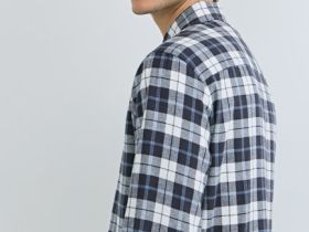 Рубашка в клетку, Серый