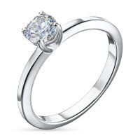 Классическое кольцо из серебра э0612кц03220751_white