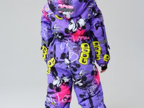 Комбинезон текстильный с полиуретановым покрытием для девочек