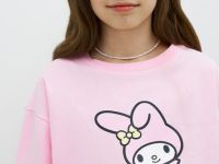 Футболка с принтом для девочек, Розовый