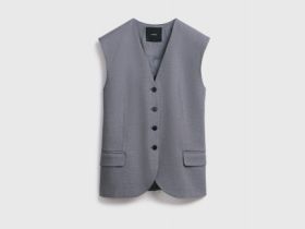 Удлинённый жилет, Серый