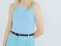 Майка из вискозы, Голубой