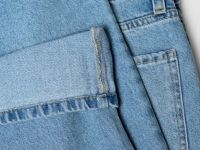 Прямые свободные джинсы, Голубой