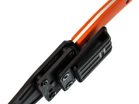 Туристический нож Kizlyar Supreme Asket, сталь AUS-10, рукоять G10, оранжевый