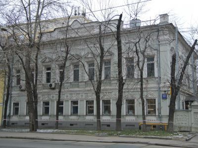 Городская усадьба Скворцовых, XIX в., архитектор Н.П.Краснов