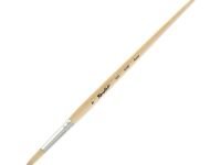 Кисть щетина №12 круглая Roubloff "1612" длинная ручка п/лак