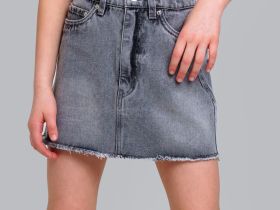 Юбка текстильная джинсовая для девочек