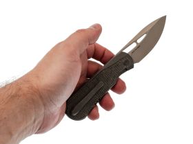 Складной нож We Knife Baloo, сталь CPM 20CV, рукоять титан/микарта