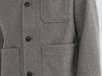 Куртка из пальтовой ткани с накладными карманами, Бежевый