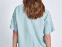 Блузка с коротким рукавом и отложным воротником