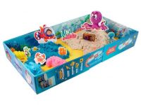 Игрушки в наборе "Волшебный песок", "Океан", песочный 0,5 кг, голубой 0,5 кг