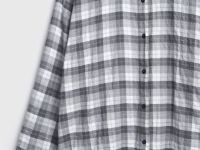 Рубашка из жатого хлопка, Серый