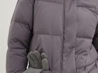 Стеганый пуховик oversize силуэта