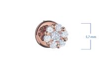 Пусеты из красного золота э0212пс04152800