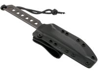 Нож скрытого ношения с фиксированным клинком Spartan Blades Formido, клинок черный, сталь CPM-S35VN, цельнометаллический