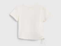 Футболка с кулиской для девочек, Белый