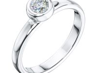 Кольцо из белого золота с бриллиантом э0901кц08210872