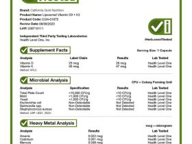 California Gold Nutrition, липосомальные витамины K2 и D3, 60 вегетарианских капсул