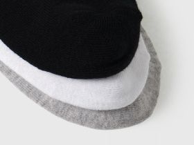 Короткие носки для мальчиков, 3 пары, Черный