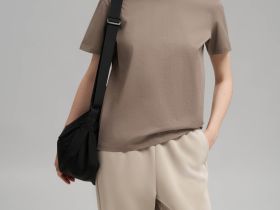 Футболка прямого кроя из мерсеризованного хлопка