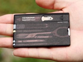Швейцарская карта Victorinox SwissCard Onyx, сталь X45CrMoV15, рукоять ABS-Пластик, черный