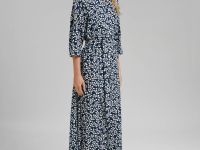 Платье-рубашка длины миди