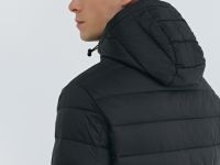 Утеплённая лёгкая куртка, Черный