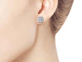 Пусеты из белого золота э4712пс03174000