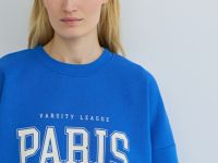 Свитшот с принтом, Синий