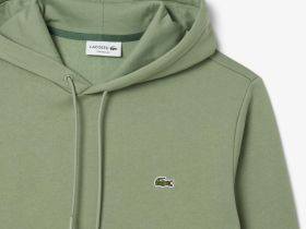 Мужское худи Lacoste классического кроя с флисом
