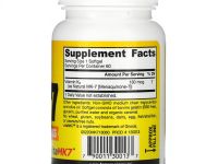 Jarrow Formulas, MK-7, самая активная форма витамина K2, 180 мкг, 60 мягких таблеток