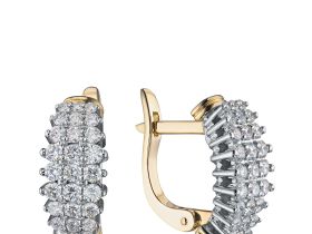 Серьги из комбинированного золота э4812сг04210658