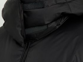 Пуховик с воротником-стойкой