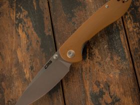 Складной нож CJRB Feldspar, сталь D2, Brown G10