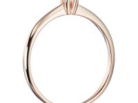 Помолвочное кольцо из красного золота с бриллиантом э0201кц10200128