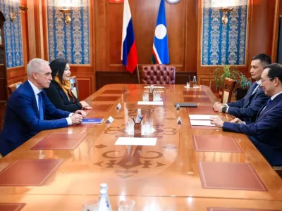 Глава Якутии встретился с первым зампредом комитета Госдумы по регполитике и МСУ Сергеем Морозовым