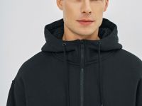 Утеплённая толстовка на молнии, Черный