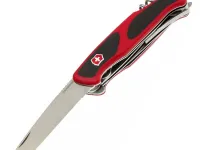 Многопредметный складной нож Victorinox RangerGrip 71 Gardener 0.9713.C, сталь X55CrMo14, рукоять нейлон, 130мм 7 функций красно-чёрный