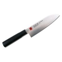 Нож кухонный Сантоку Kasumi Tora 16.5 см, сталь AUS-6A, рукоять стабилизированная древесина