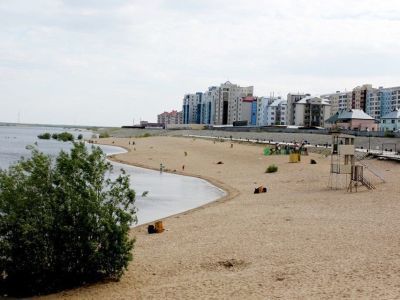 Пляж в Якутске официально закрыт в связи с высоким уровнем воды